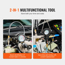 SucceBuy 28 Pcs Universal Radiator Pressure Tester Kit Manual Pump Color-coded Steel Test Cap Adapter Toolbox For Car Motorcycle