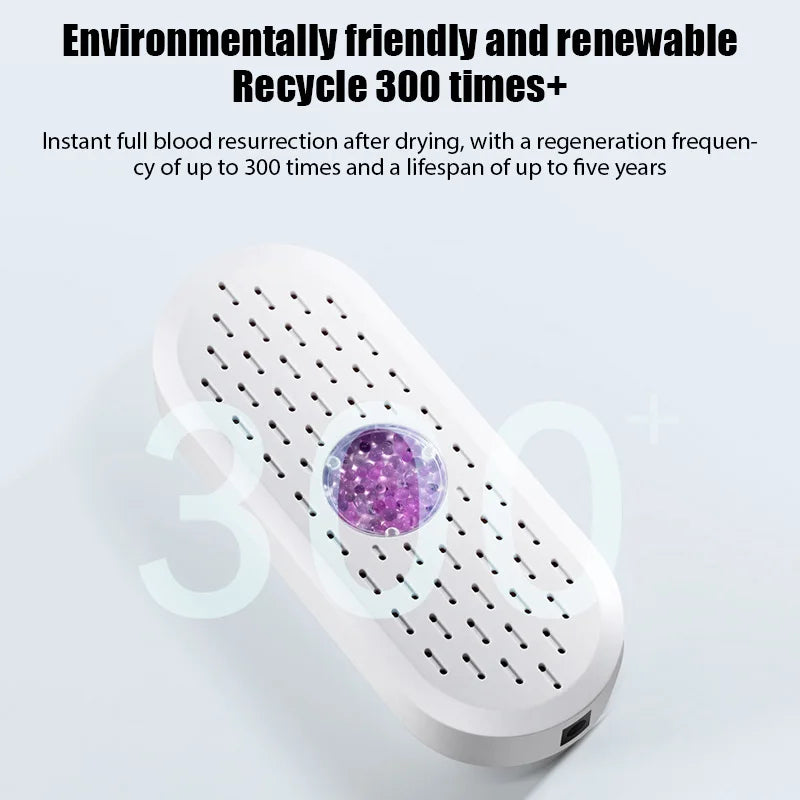 Mini Air Dryer Reusable Portable Electric Dehumidifiers USB Charging Energy Saving Electric Dryer for Closet Shoe Cabinet