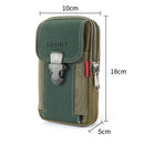 Fashionable and Multifunctional PU Leather MEN'S Belt Bag, Outdoor Travel Sports Phone Case, Soft Bag, Belt Backpack