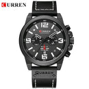 CURREN Top Luxusmarke Herren Militär Wasserdicht Leder Sport Quarzuhren Chronograph Datum Mode Casual Herrenuhr 8314