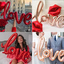 1PC I love you heart shaped foil balloon Valentine's day romantic wedding wedding room decoration decoration