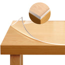 PVC 2mm Transparent Table Film Rectangular Crystal Clear Tablecloth Waterproof Protector Cover for Home Dining Restaurant Table