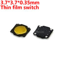 50PCS Membrane Tactile Push Button Micro Tact Switch 4 Pin 4*4*0.8mm SMD 4.8*4.8*0.55 3.7*3.7*0.35mm 3*2.6*0.6 4.5X4.5X0.55