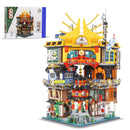 4184PCS Creative Hong Kong City Building Blocks Chinese Style Street View Architecture Assemble Bricks Toys Gift For Adult Kids