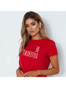 Be Different T-Shirts Lustiger Spruch T-Shirt Sommer Mode Hipster Slogan T-Shirts Damen Freizeit T-Shirts Camisetas Sommer Spruch Shirt