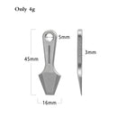 8 IN 1 MINI TC4 Titanium Alloy Crowbar Bottle Opener Graduated scale Hexagon Wrench EDC Outdoor Tools Multifunction Camping Gear