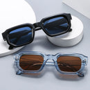 SO&EI Fashion Square Sonnenbrille Damen Shades UV400 Vintage Blau Tee Punk Herren Sonnenbrille