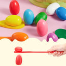 Easter Egg and Spoon Race Game Set Game for Kids Activity Holiday Outdoor Yard Easter Egg Hunt Birthday Party Lawn Baby Shower