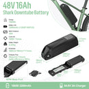 Bafang CAN 48V 500W Motor Brushless Mid Drive eBike Engine BBS02B BBS02 Electric Bicycle Conversion Kits 20Ah Lithium Battery