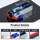 Zeee 4S Lipo Battery 14.8V 60C 3700mAh Softcase with EC5 Plug for RC Cars Boat FPV Drone Battery UAV Airplane Helicopter Parts