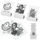 Color On Clear Sticky Paper Mini Thermal Paper Transparent Self-Adhesive For Portable printer T02/M02 For Memo Scrapbook Diary