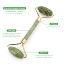 2pcs/kit Gua Sha Massager For Face Care Jade Rollers Beauty Health Skin Scraping Chin Lifting Natural Stone Gouache Massage