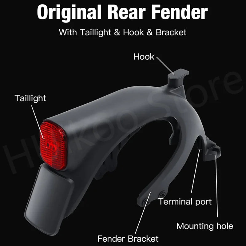 Original Mudguard for Ninebot By Segway Max G2 G65 Electric Scooter Rear Fender With Taillight Kickscooter Accessories
