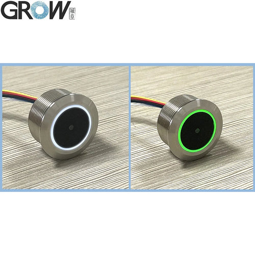 GROW GM861 UART/USB Schnittstelle 1D/2D Barcode QR Code Barcode-Scanner-Modul mit Edelstahlgehäuse weiß grüne LED