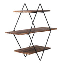 Wall Mounted Rustic Floating Shelves Decorative Wooden Kitchen Wall Display Shelf