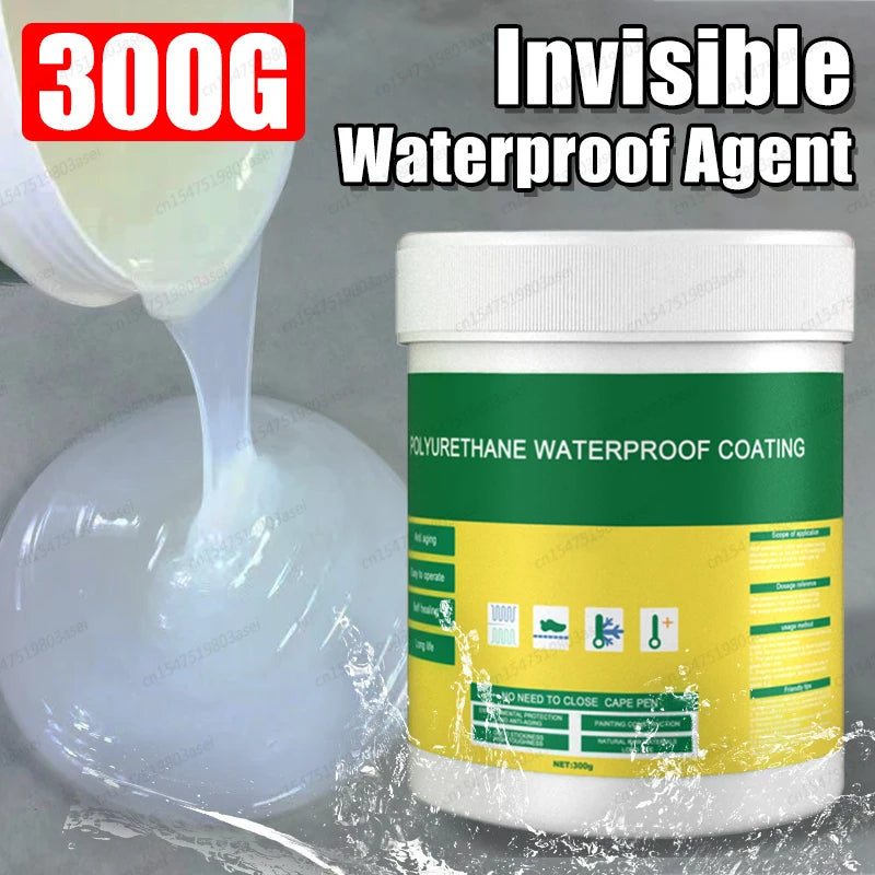 Invisible Waterproof Coating Sealant Agent Transparent Sealing Coating Strong Insulating Sealant Clear Sealant Repair Tool 300G