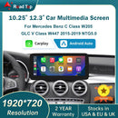 RoadTop Wireless CarPlay Android Auto Multimedia Linux Screen for Mercedes-Benz C Class W205 GLC V Class W447 NTG 5.0 2015-2018