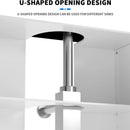 BRIEFNESS Washbasin storage cabinet White sink cabinet 2 door bathroom cabinet Adjustable shelves Base cabinet washbasin