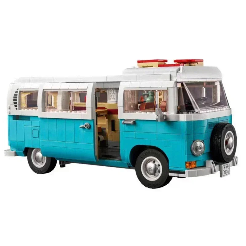 NEW In Stock The T2 Camper Car Van Model Building Blocks Compatible 10279 DIY Bricks Toys for Children Christmas Birthday Gift