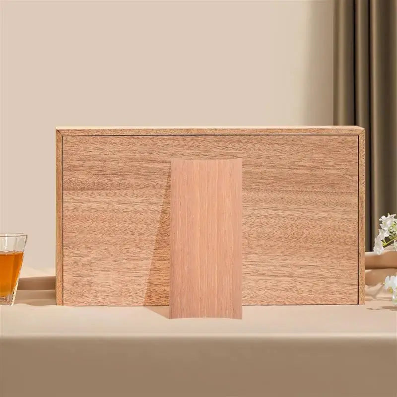 10pcs Wooden Cedar Spanish Cedar Paper Veneer For Humidor Box Case Natural Cedar Box Cedar Chips Accessories for Box