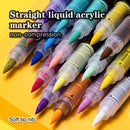 36 Colors Acrylic Paint Pens Brush Marker Pen for Rock Painting, Stone, Ceramic, Glass, Wood, Canvas ,DIY Art Supplies Drawing