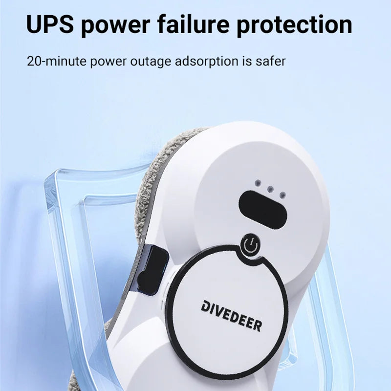 DIVEDEER Window Cleaning Robot Large Suction Spray Electric Anti-fall Remote Control Vacuum Cleaner