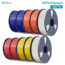 SUNLU 10KG PETG/ABS Filaments 10Rolls 3D Filament 1KG/roll 1.75mm 100% Filament Lines Up Neatly For 3D Printing From EU US