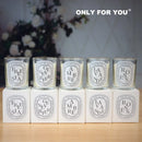 Clear scented candle companion gift return gift fragrance European style romantic candle lamp table incense handmade soy wax