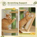 The Summit Tower | Floor-to-Ceiling Wooden Cat Tree with Hammock & Scratching Posts
