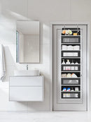 Over the Door 5‑Shelf Organizer, Large Pockets, Anti‑Tilt 44lb Load, Hanging Storage for Bedroom, Bathroom, Pantry, Nursery, Bla