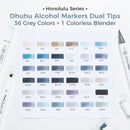 The Pigment Atelier | Ohuhu Honolulu Alcohol Marker Set, Refillable Dual-Tip (24–320 Colors)