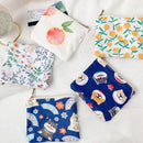 1PCS Travel Mini Sanitary Napkin Storage Bag Coin Money Card Lipstick Storage Bag Wallet Bag Flower Women's Small Cosmetic Bag