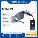 KUMI Meta V1 Smart Glasses Polarized Sunglasses Bluetooth glasses IPX4 Waterproof Open Ear Headphones AI Voice Assistant