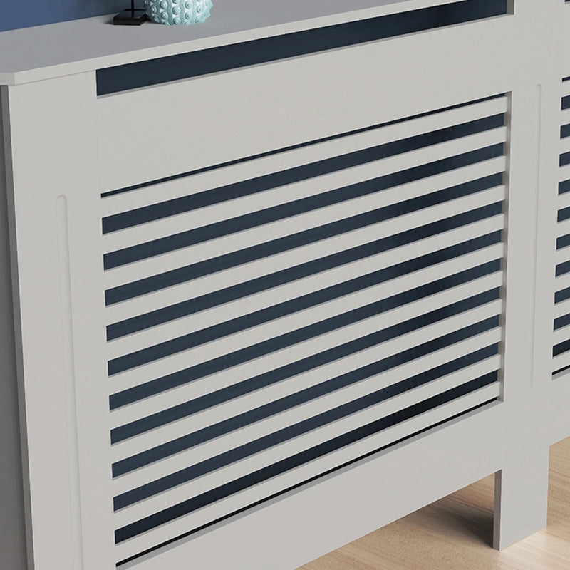 92cm Height Grey Small Heater Covers Horizontal Slat Internal Heights 90cm Tall Radiator Shelf