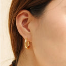 1Pair 5.0 Titanium Steel Round Thickened Earrings stainless steel smooth circle solid thick Earrings jewelry Accessories Gifts