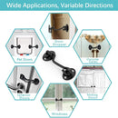 Stainless Steel Heavy Duty Privacy Hook and Eye Latch Lock with Screws Black Silver Barn Door Easy Locks Gate Latch Window Wind