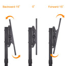 Rolling Floor TV Stand Tilting Height Adjustable for 32-70 Inch Portable TV Trolley Cart