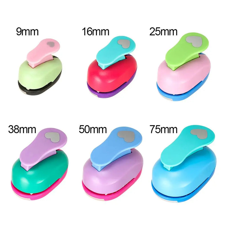 9-75mm Gifts Handmade DIY Embossing Cards Making Heart-shaped Hole Punch Paper Shaper Cutter