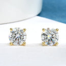 Moissanit-Ohrringe für Damen, 925er Sterlingsilber, 18 Karat vergoldet, Mode, Hochzeit, im Labor gezüchteter Diamant, Geschenk für Schmuck