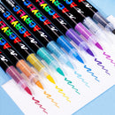36 Colors Acrylic Paint Pens Brush Marker Pen for Rock Painting, Stone, Ceramic, Glass, Wood, Canvas ,DIY Art Supplies Drawing