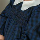 AP Heirloom Collection 2025 Autumn Girls and Boys Clothes Grid Dress Kids Suits Baby Romper Modal Moc Neck Velvet Blazer,
