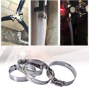 80pcs Hose Clips Pipe Clamps 6mm-51mm Stainless Steel Hoop Clamp Hose Clamp Stainless Steel Set automotive pipes clip Fixed tool