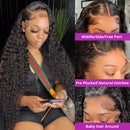 Deep Wave 13x6 13x4 HD Transparente Lace Frontal Echthaarperücken Brasilianisches 100% Remy Haar 13x4 Wasserlocken Frontperücke für Frauen