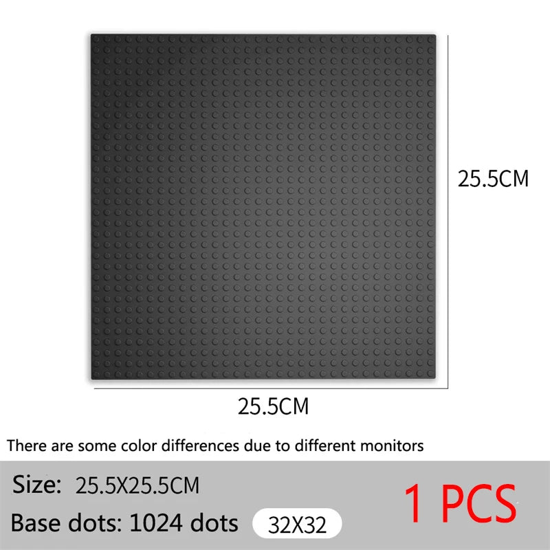 Baseplate 32x32 16X32 Dots Classic Brick Plate Building Blocks DIY Constructor Parts Baseplates Compatible Brands City Friends