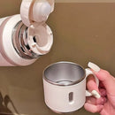JUSTINLAU 600/800ML Thermos Cup Kitchen Vacuum Flasks with Tea Strainer Stainless Steel Portable Travel Thermal Water Bottles