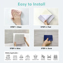 3D Decorative Wall Stickers, Self-adhesive 3D Tile Stickers for Kitchen and Bathroom, Water Mold Resistant, 30x30cm