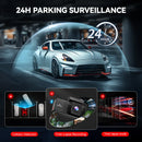 REDTIGER A3 Dash Cam 3 Channel Dash Camera Dash Car Camera Bulit in 2.4GHz Wifi IR Night Vision 24H Parking Monitor APP Control