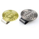 1Pc Metal Magnetic Hat Clip with Ball Marker Set Bitcoin Shaped Golf Mark Outdoor Golf Accessories Golfer Gifts 30mm