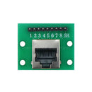 1Pcs RJ45 Adapter Board To XH2.54 Modular Ethernet Connector Adapter Network Interface + Breakout Board + Pin Header