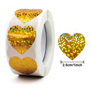 100-500pcs Love Labels Thank You Sticker Sealing Paper Stickers Stationery Supply Decorative Child Scrapbook for Kids